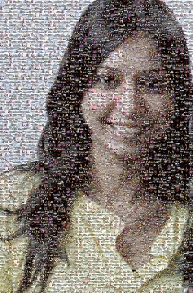 Portrait of Woman photo mosaic