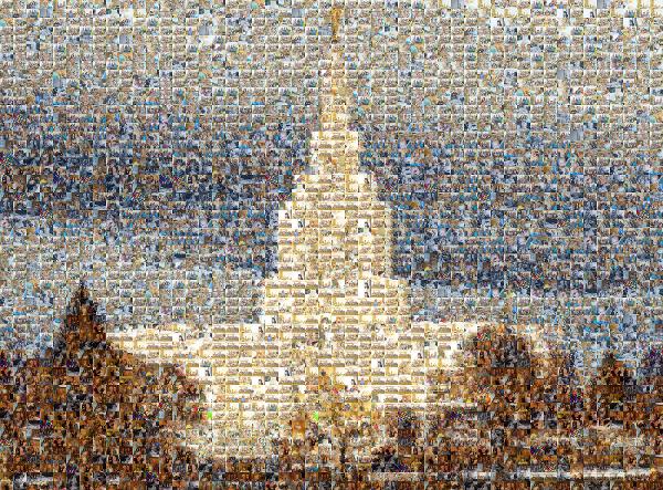Idaho Falls Idaho Temple photo mosaic
