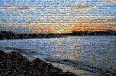 Sky Coastal and oceanic landforms Cloud Sunset Waterway Dusk Shore Sunrise Horizon