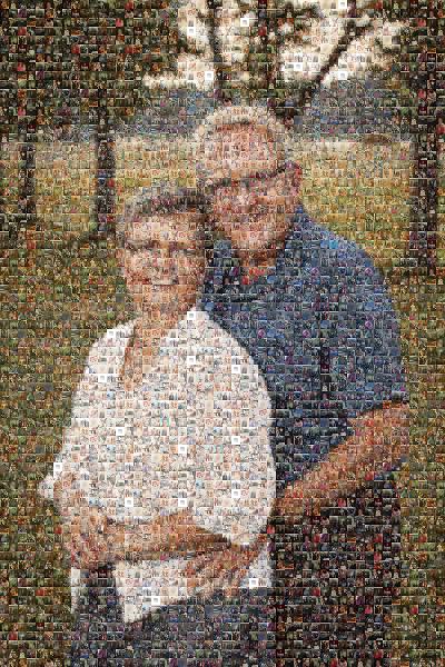 50th Wedding Anniversary photo mosaic