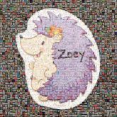 Hedgehog Hedgehog Illustration Cartoon Book Purple