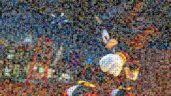 Shadow the Hedgehog photo mosaic