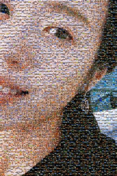 Cropped Portrait photo mosaic