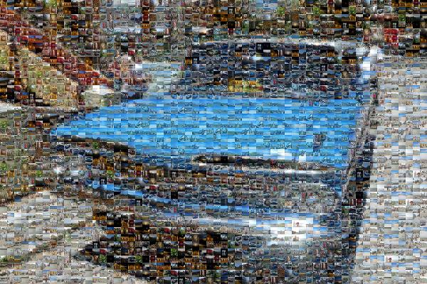 Antique car photo mosaic