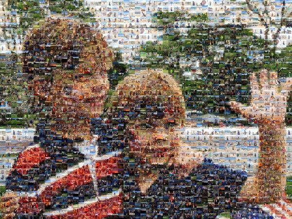 Kids photo mosaic