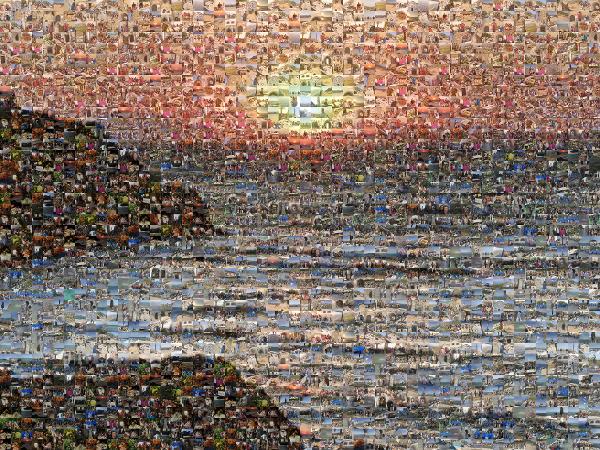 Beautiful Sunrise photo mosaic