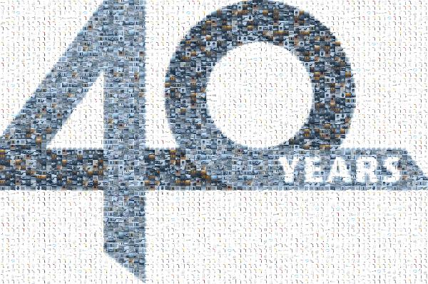 40 Years photo mosaic