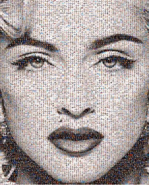 Madonna photo mosaic