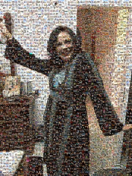 Lively Woman photo mosaic