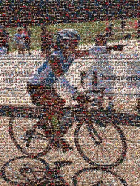 Bike Race photo mosaic