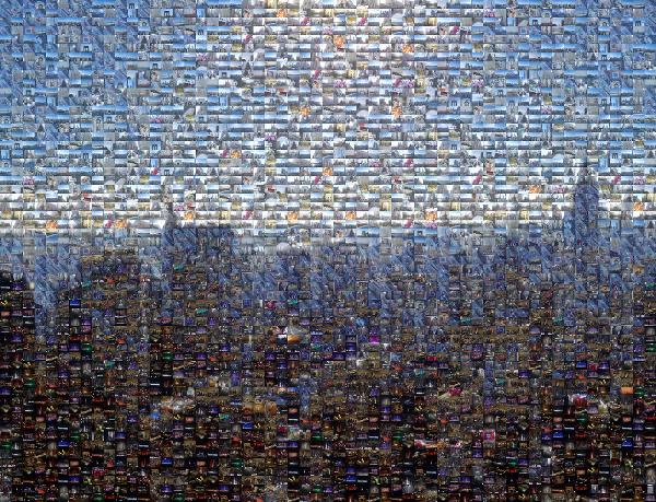 NYC Skyline photo mosaic