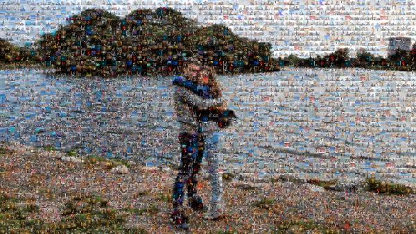 River photo mosaic