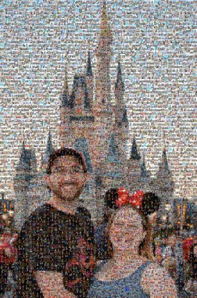 Trip to Disney photo mosaic