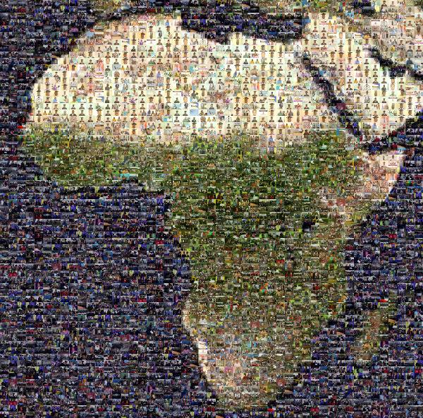 Africa photo mosaic