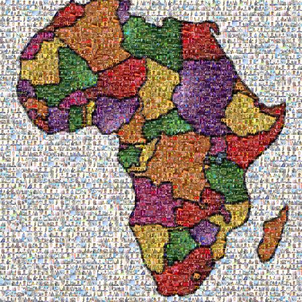 Africa photo mosaic