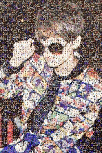 Celebrity photo mosaic