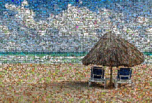 Caribbean photo mosaic