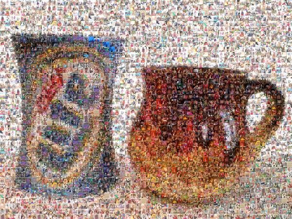 Coffee cup photo mosaic