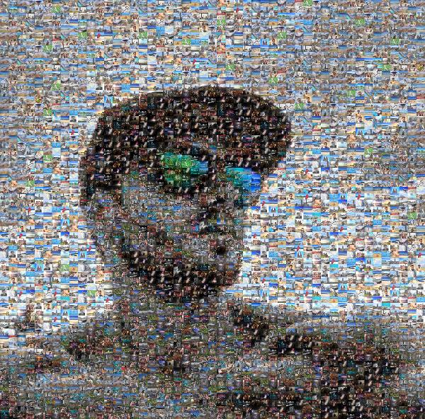 Goggles photo mosaic