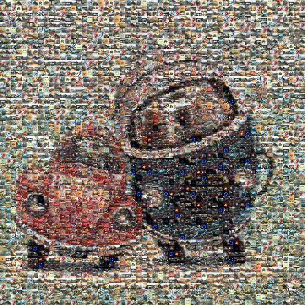 Volkswagen Beetle photo mosaic
