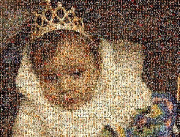 Candid Baby photo mosaic