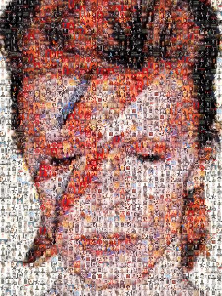 David Bowie photo mosaic