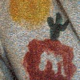 Painting paintings painted fabric textures shapes cactus illustrations art