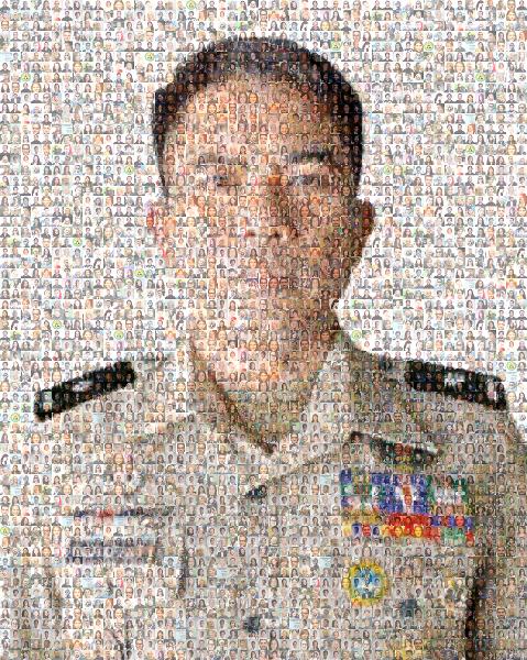 Lieutenant colonel photo mosaic