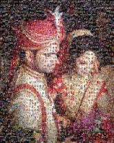 Ritual Bride Wedding Marriage Headpiece Jewellery Pink M