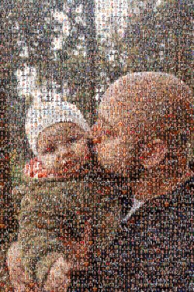 Infant photo mosaic