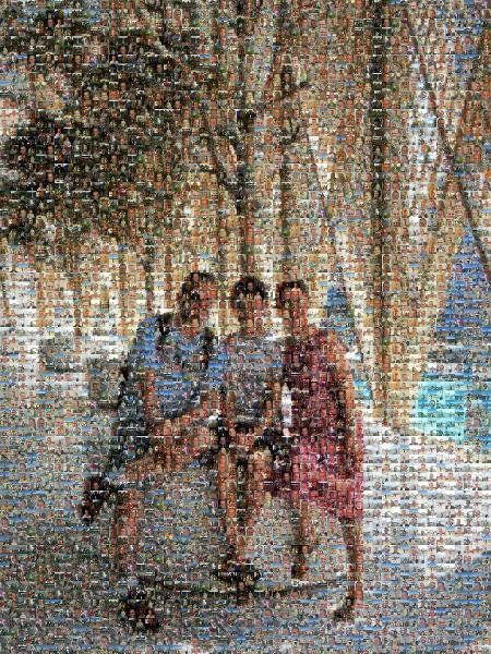 Vacation photo mosaic