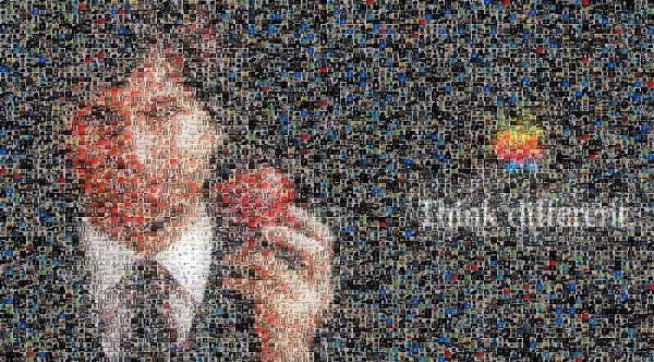 Steve Jobs photo mosaic