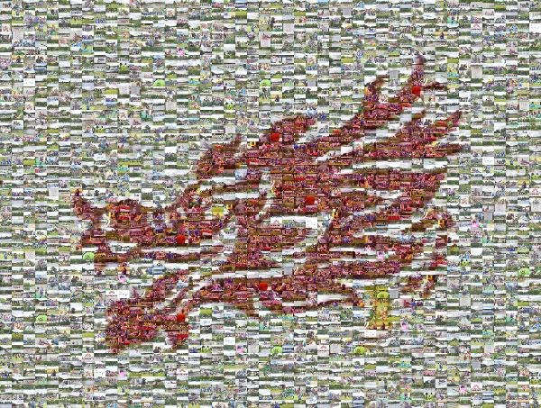 Dragon photo mosaic