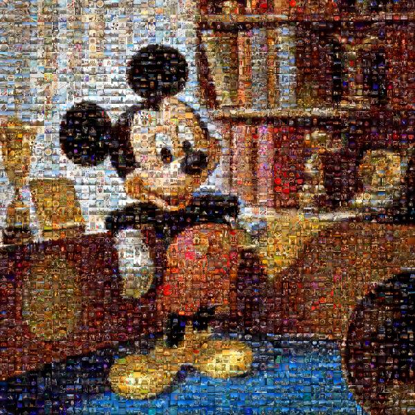 Mickey Mouse photo mosaic