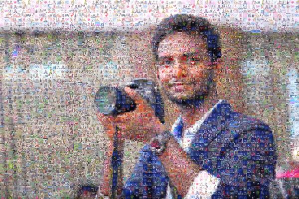 Camera photo mosaic