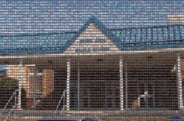 Window photo mosaic