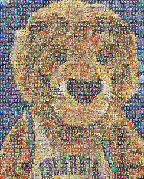 Tiger photo mosaic
