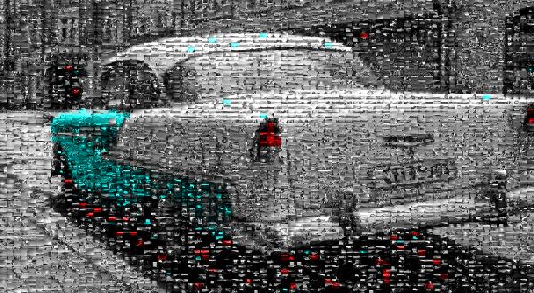 Antique car photo mosaic