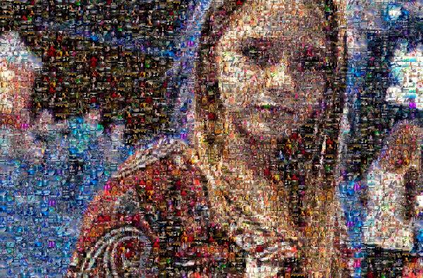 Girl photo mosaic