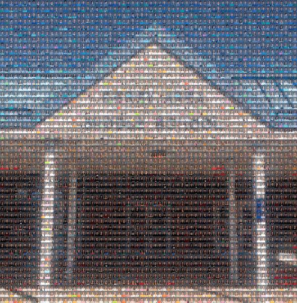 Commercial building photo mosaic