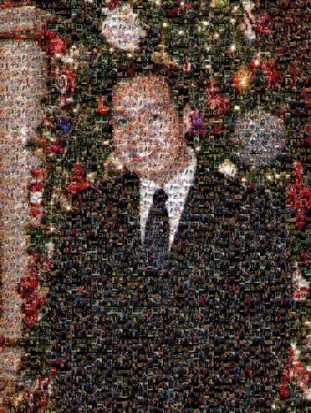 Christmas Portrait photo mosaic