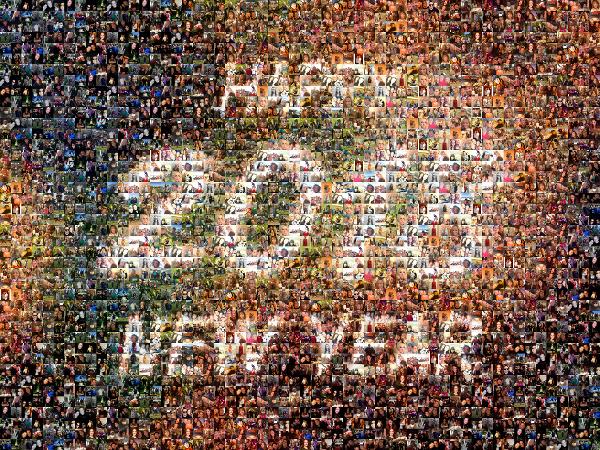 Happy New Year photo mosaic