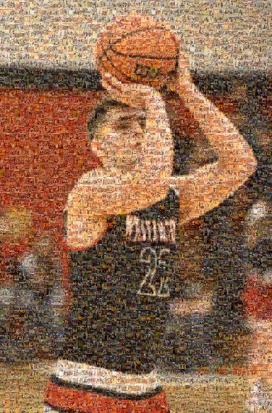 Athlete photo mosaic