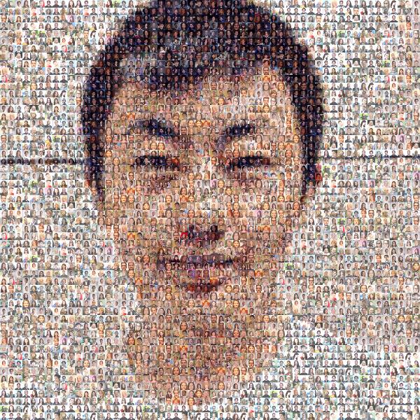 Simple Portrait photo mosaic