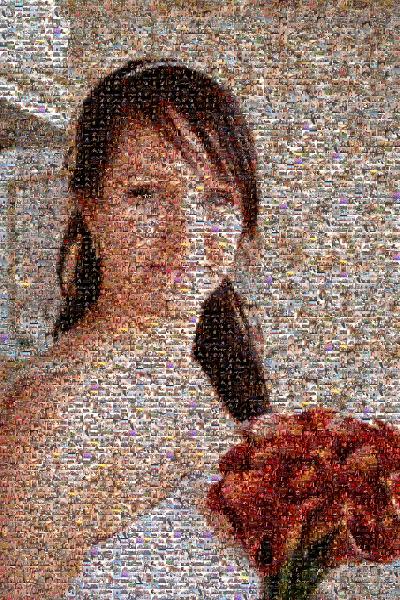 Beautiful Bride photo mosaic