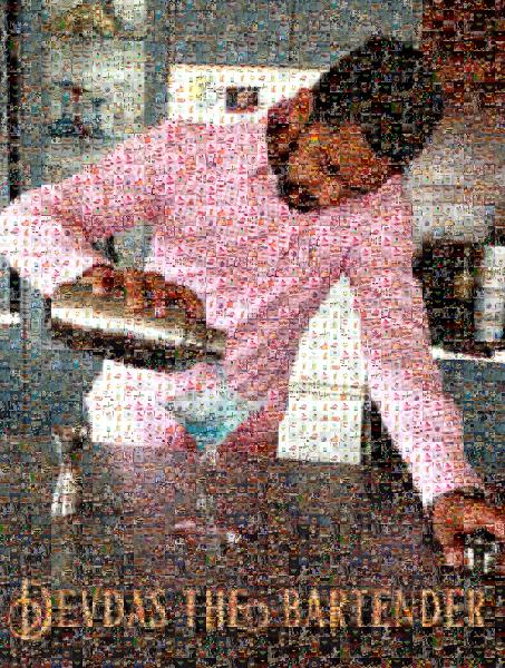 Bartender photo mosaic