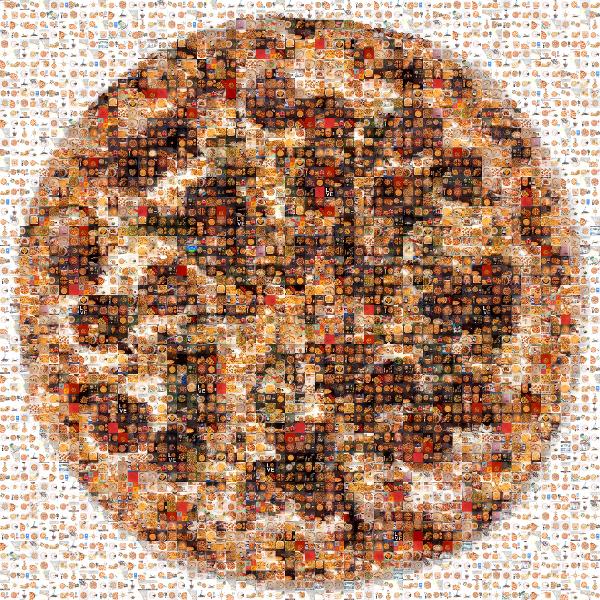 Pizza photo mosaic