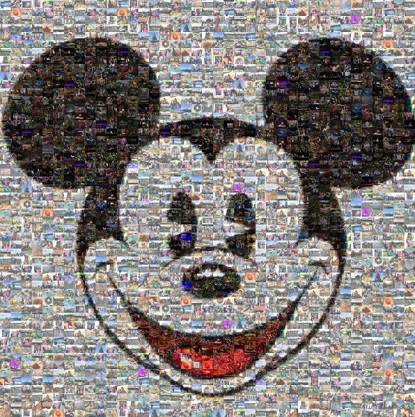 Disney's California Adventure photo mosaic