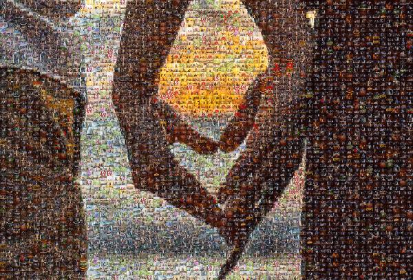 Finger photo mosaic