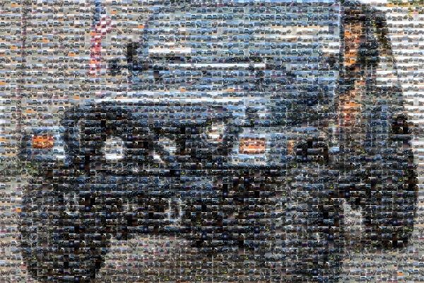 Motor Vehicle Tires photo mosaic